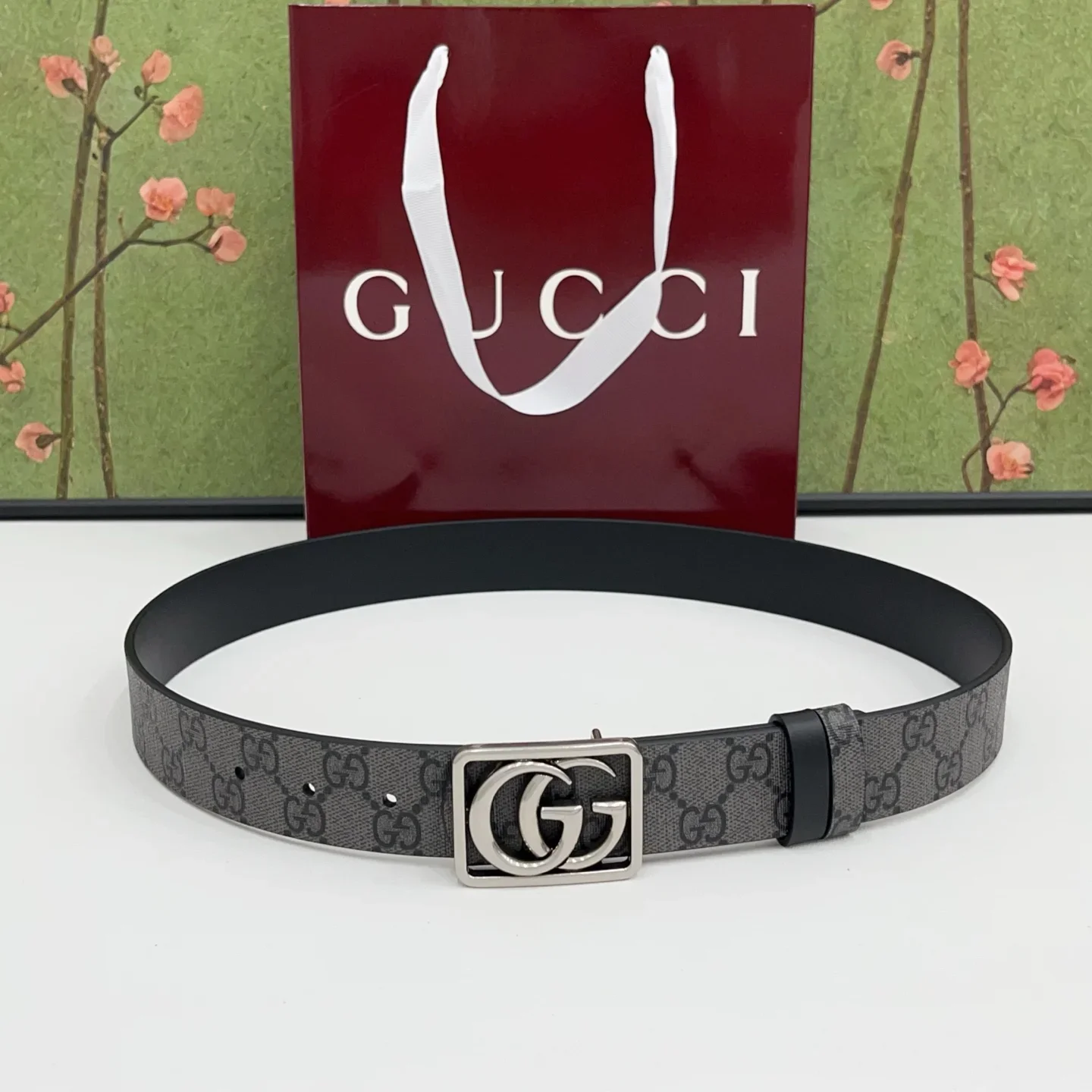 GUCCI Belts Canvas Leather 160202607050351