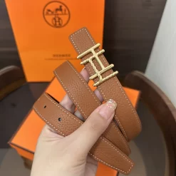 Alternative view of HERMES Belts Calf Leather 160202607050837