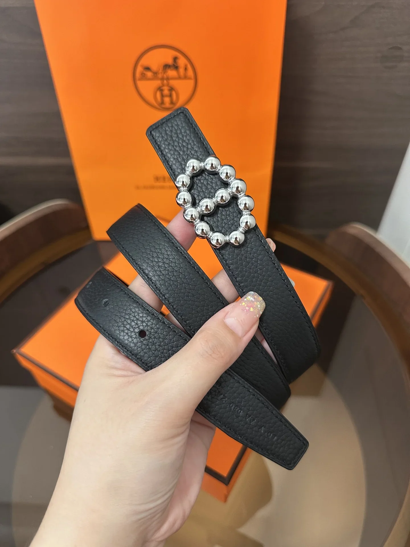 Alternative view of HERMES Belts Calfskin 160202607050438