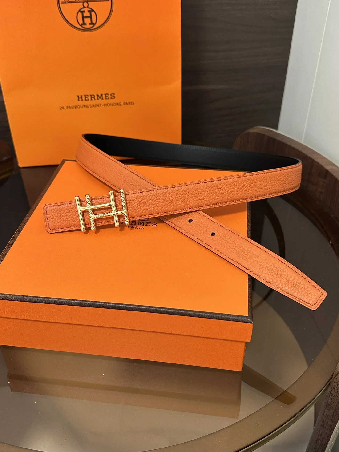 HERMES Belts Calfskin 160202607050451