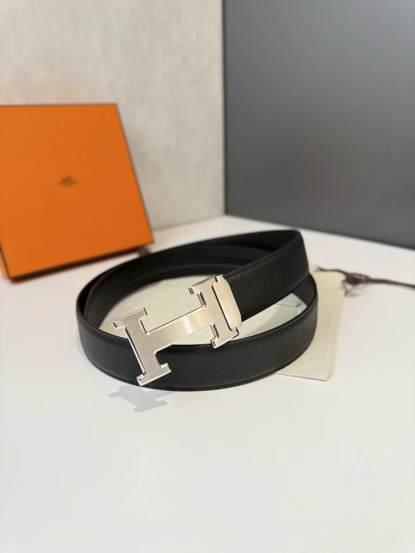 HERMES Belts Epsom Leather (Black) 170202607050710 - Image 3