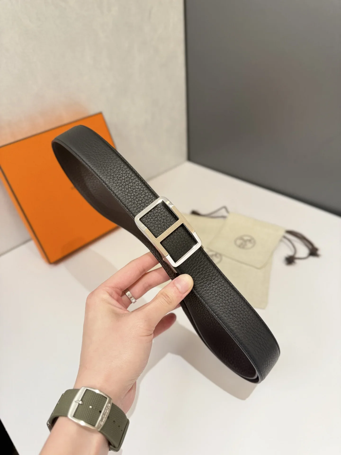 HERMES Belts Leather 170202607050381