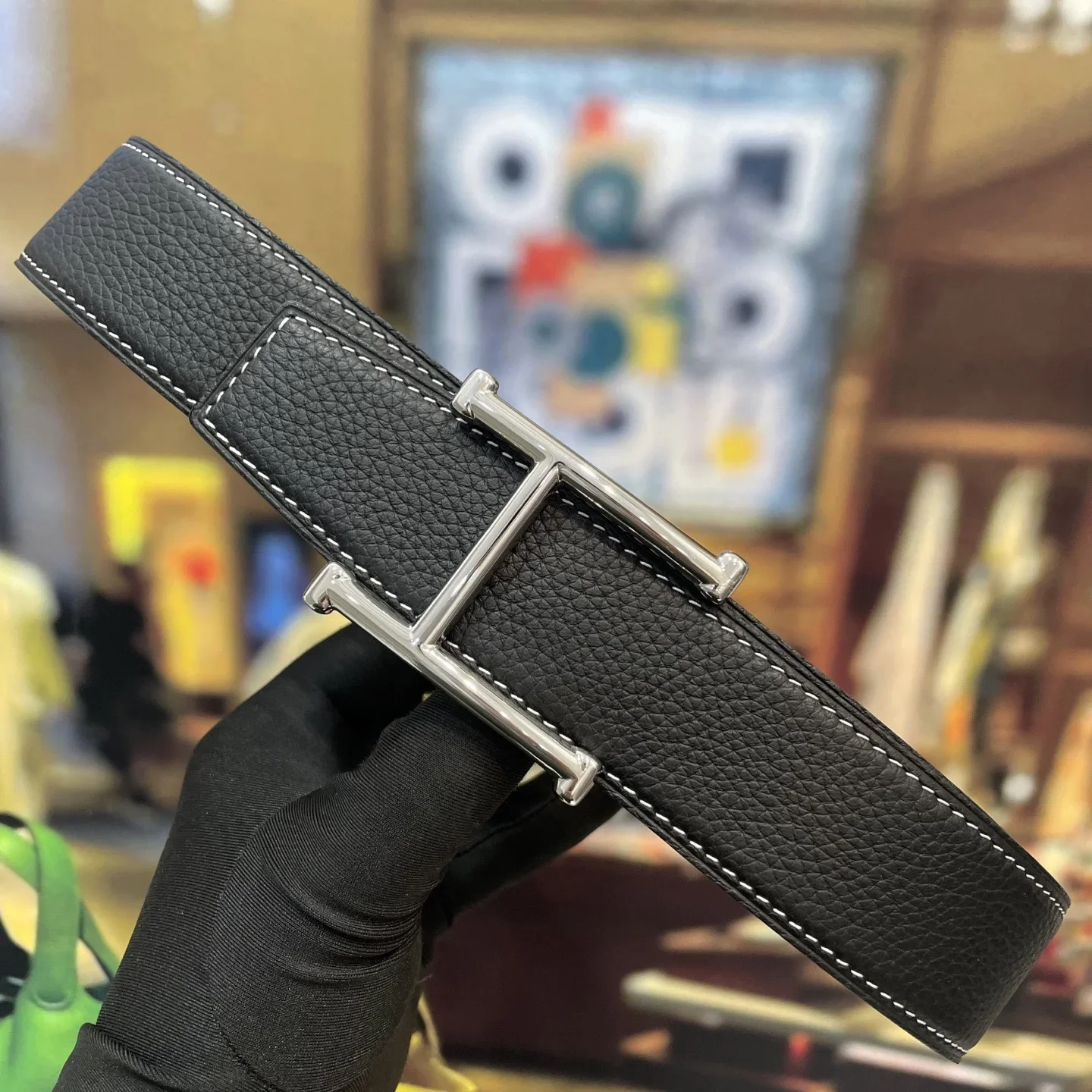 HERMES Belts Leather 38mm Width 170202607050388