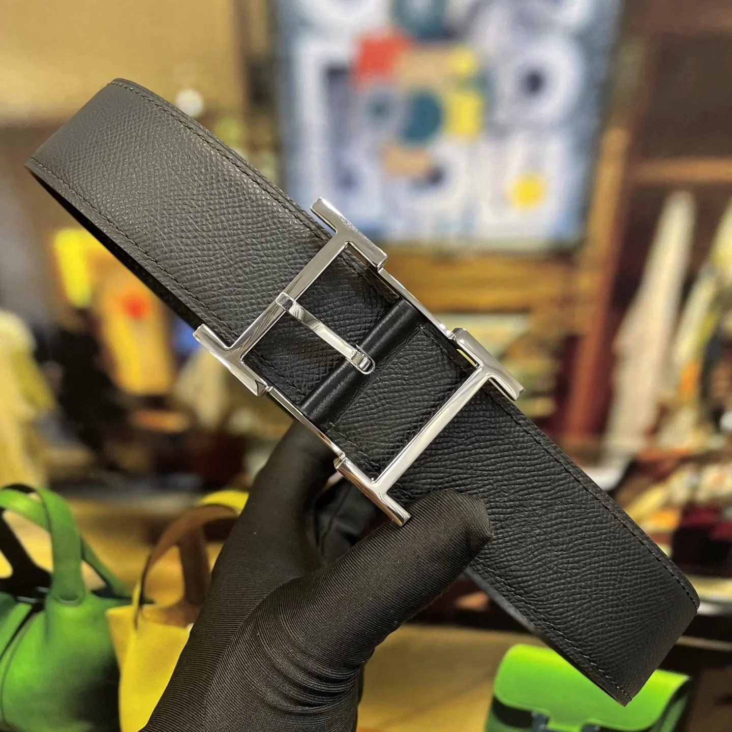 HERMES Belts Leather 38mm Width 220202607050383