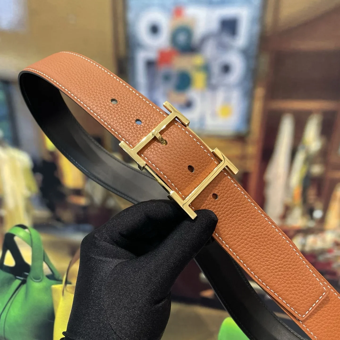 Alternative view of HERMES Belts Leather 38mm Width 220202607050406