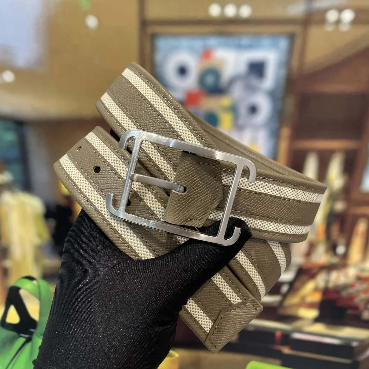 HERMES Belts Leather 38mm Width 220202607050414