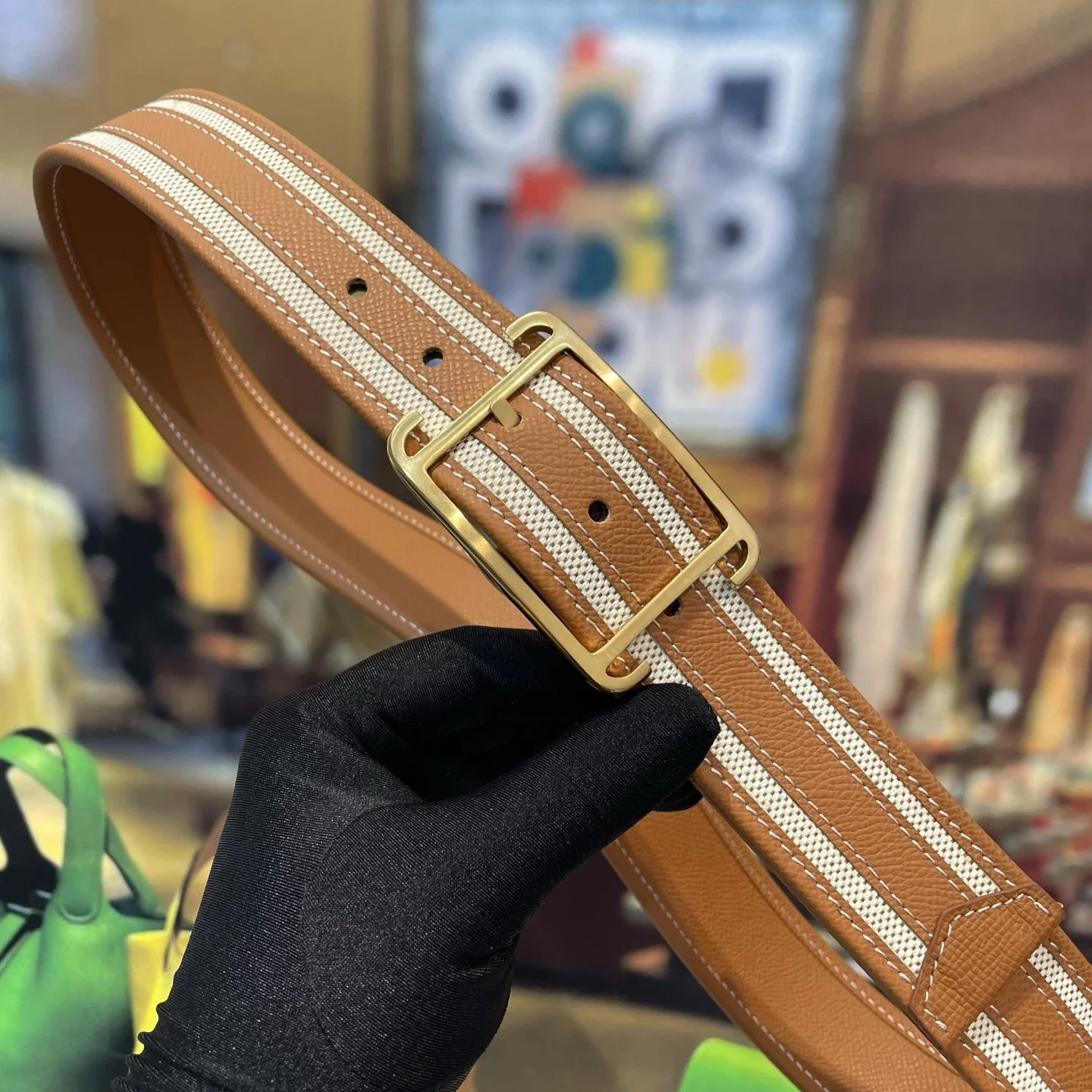 Alternative view of HERMES Belts Leather 38mm Width 220202607050418