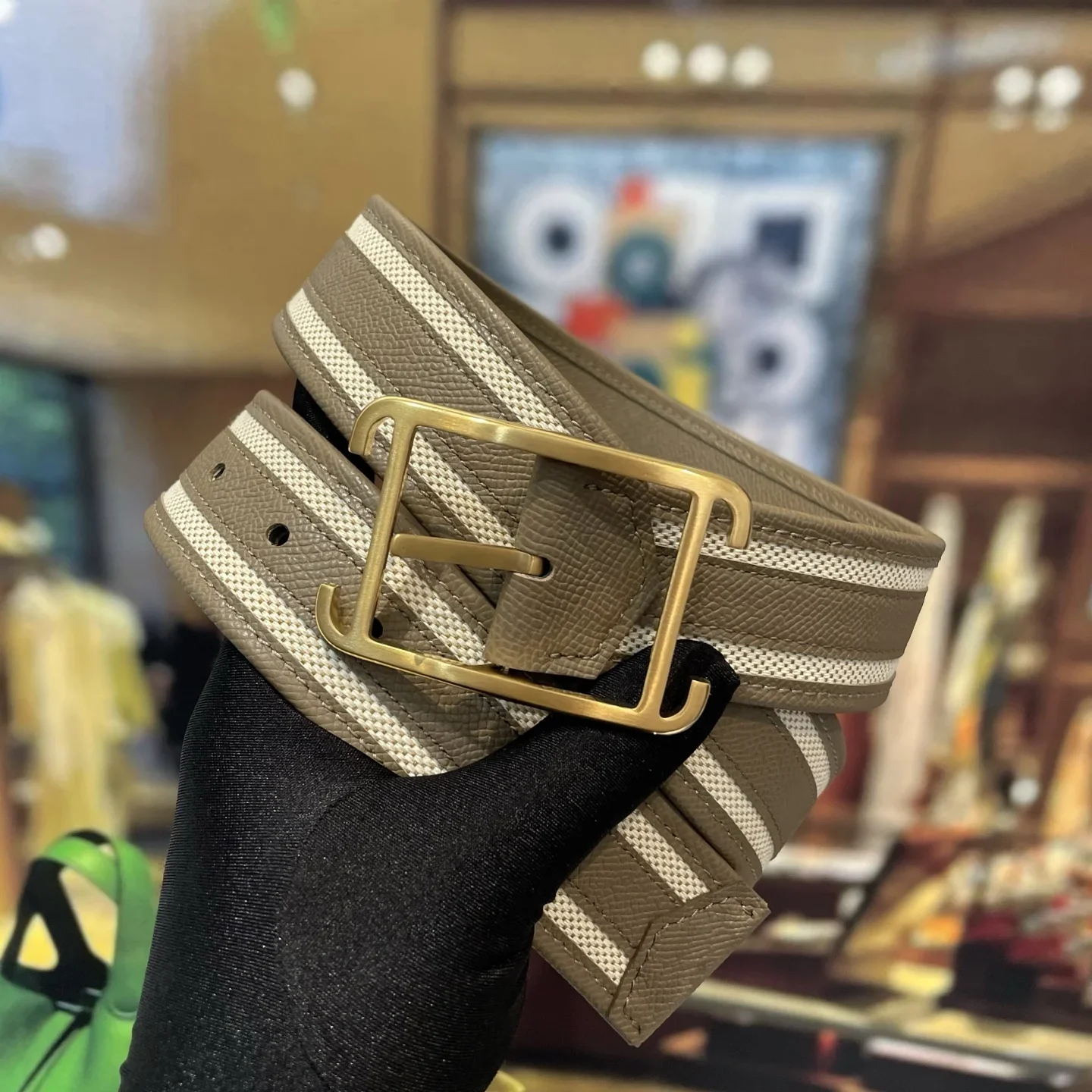 HERMES Belts Leather 38mm Width 220202607050419