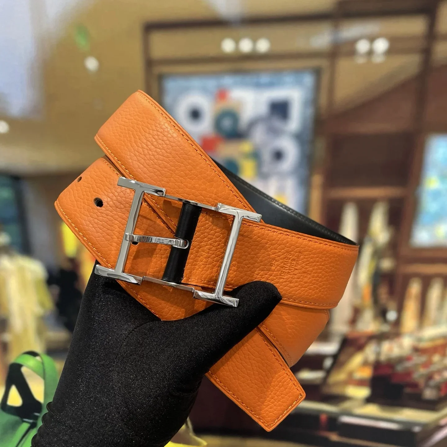 HERMES Belts Leather 38mm Width 220202607050428