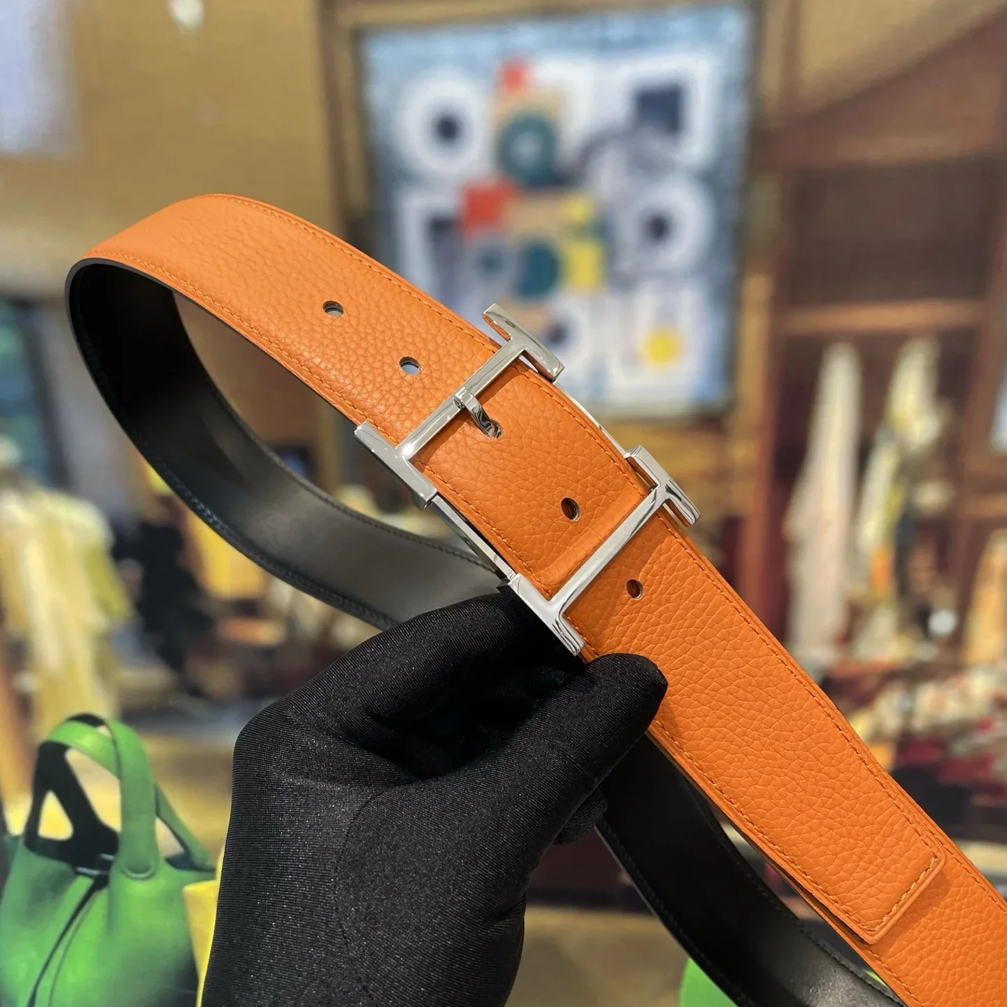 Alternative view of HERMES Belts Leather 38mm Width 220202607050428