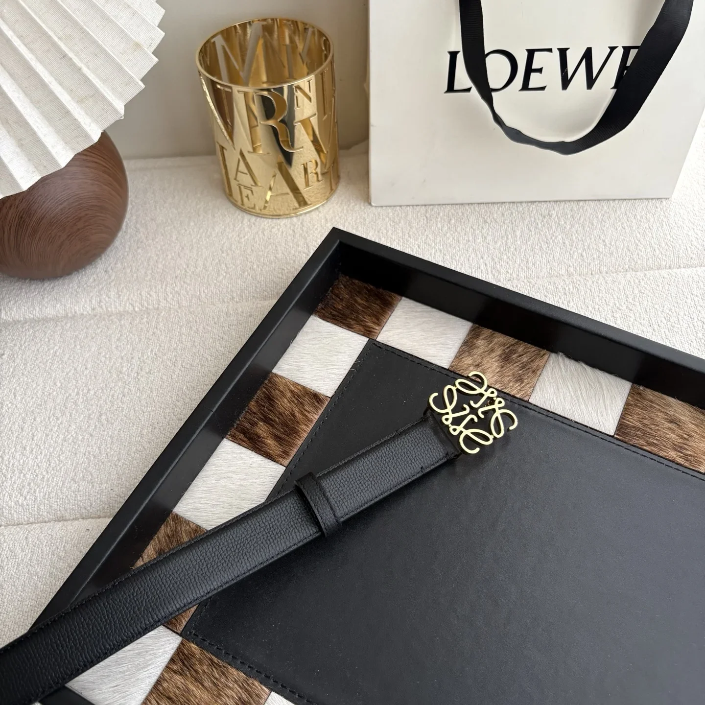 LOEWE Belts Calf Leather 2.8cm Width 160202607050474