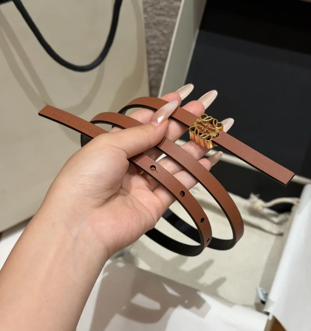 Alternative view of LOEWE Belts Calfskin Leather 1.0cm Width 160202607050460