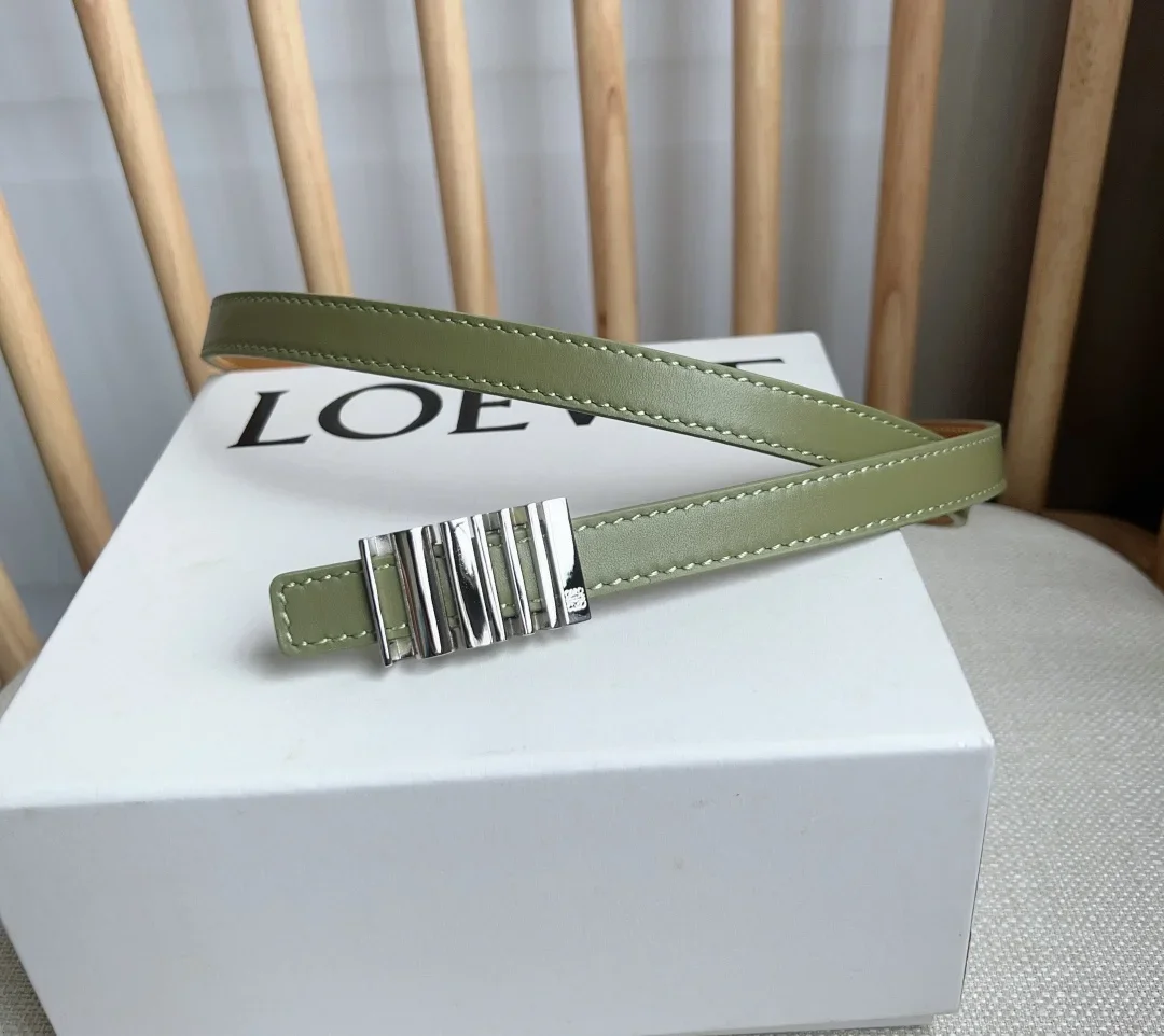 Alternative view of LOEWE Belts Calfskin Leather 1.5cm Width 160202607050490