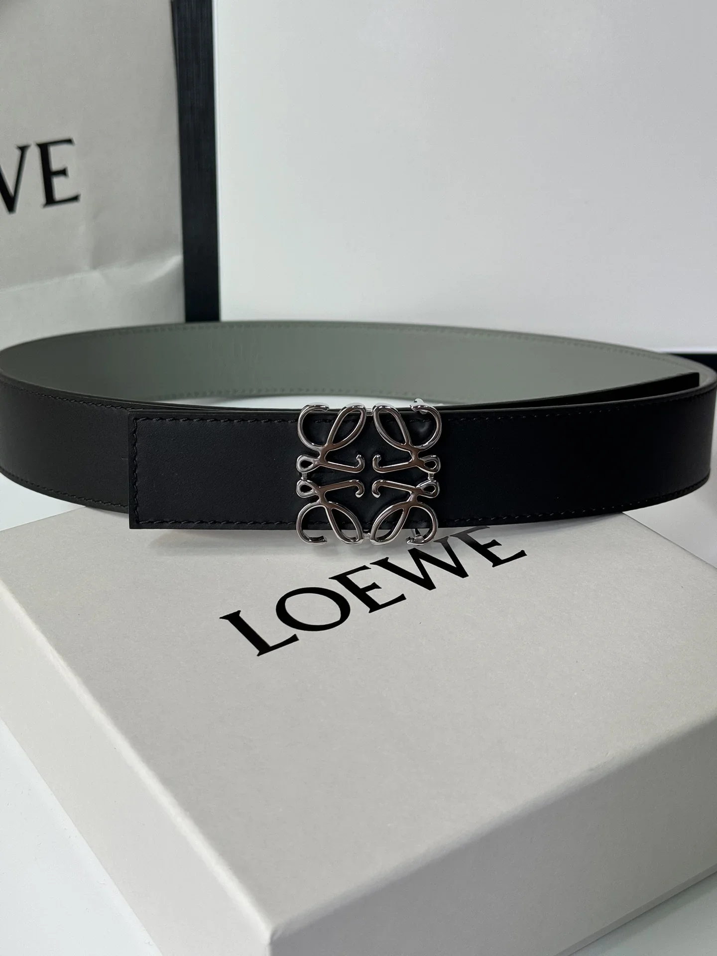Alternative view of LOEWE Belts Cowhide Leather 180202607050475