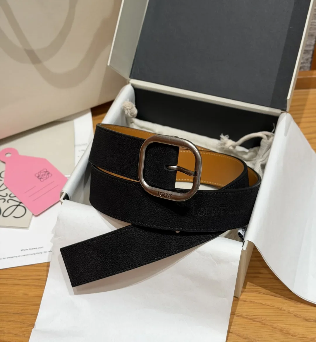LOEWE Belts Nubuck Calfskin 3.5cm Width 180202607050824