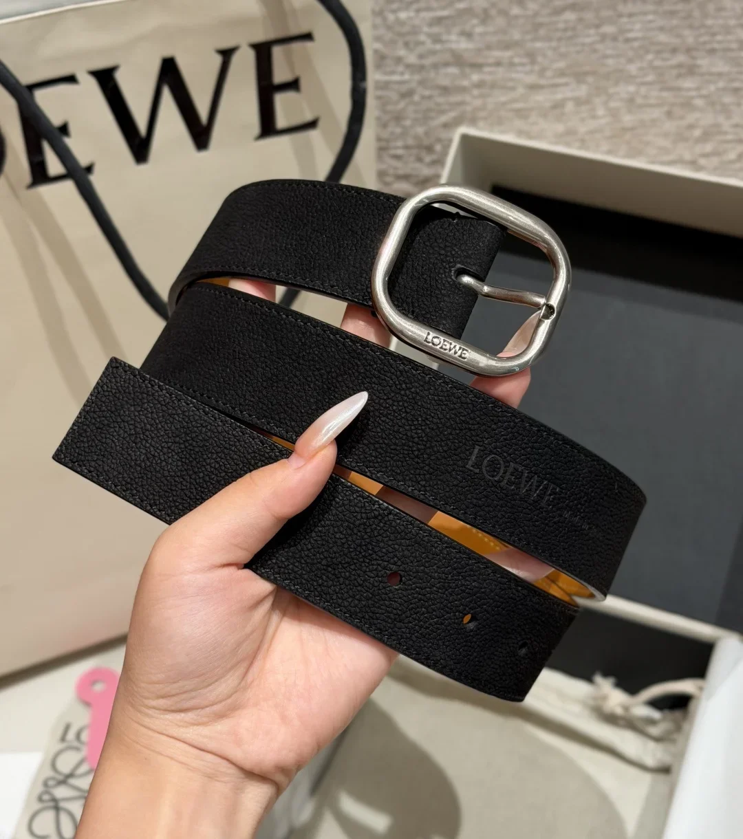 LOEWE Belts Nubuck Calfskin 3.5cm Width 180202607050824 - Image 2