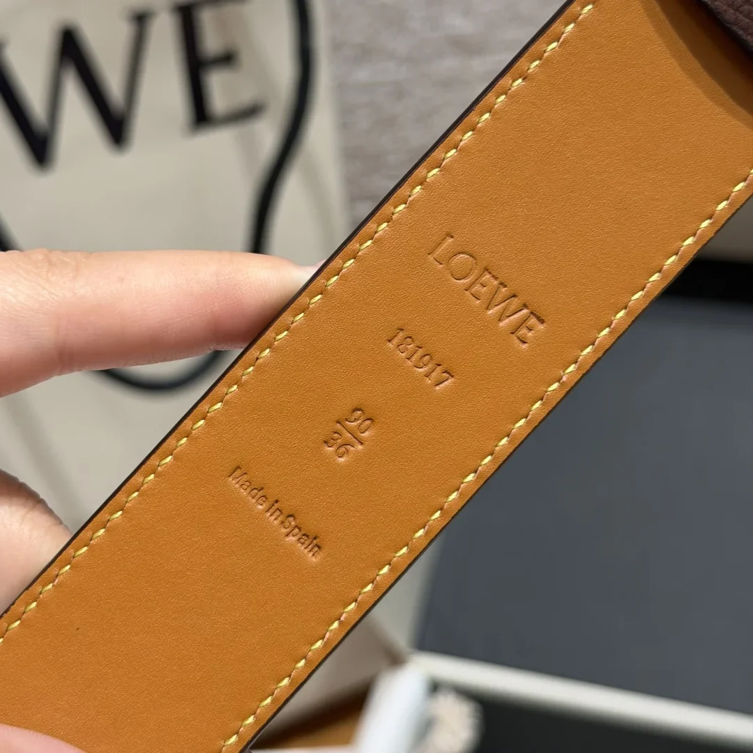 LOEWE Belts Nubuck Calfskin 3.5cm Width 180202607050832 - Image 7