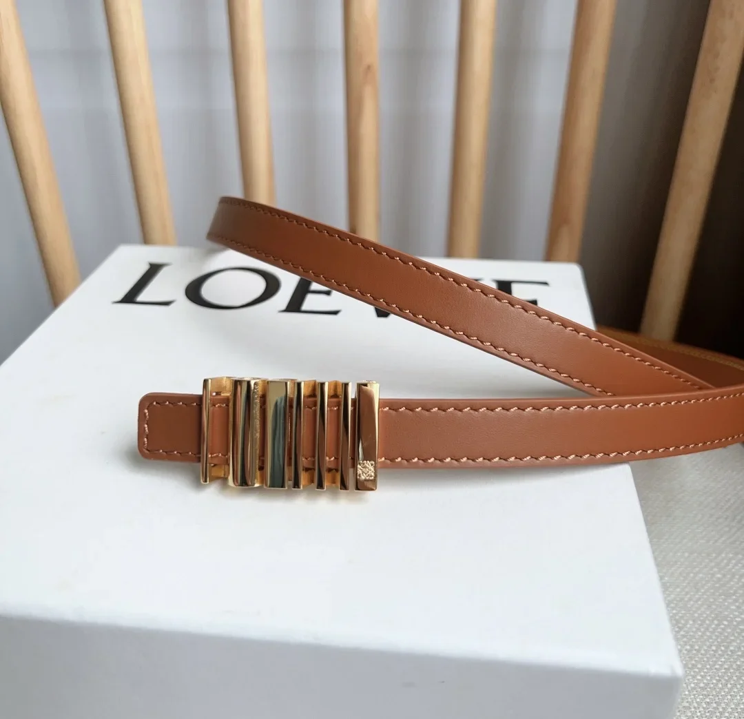 Alternative view of LOEWE Belts Smooth Calfskin 1.5cm Width 160202607050457