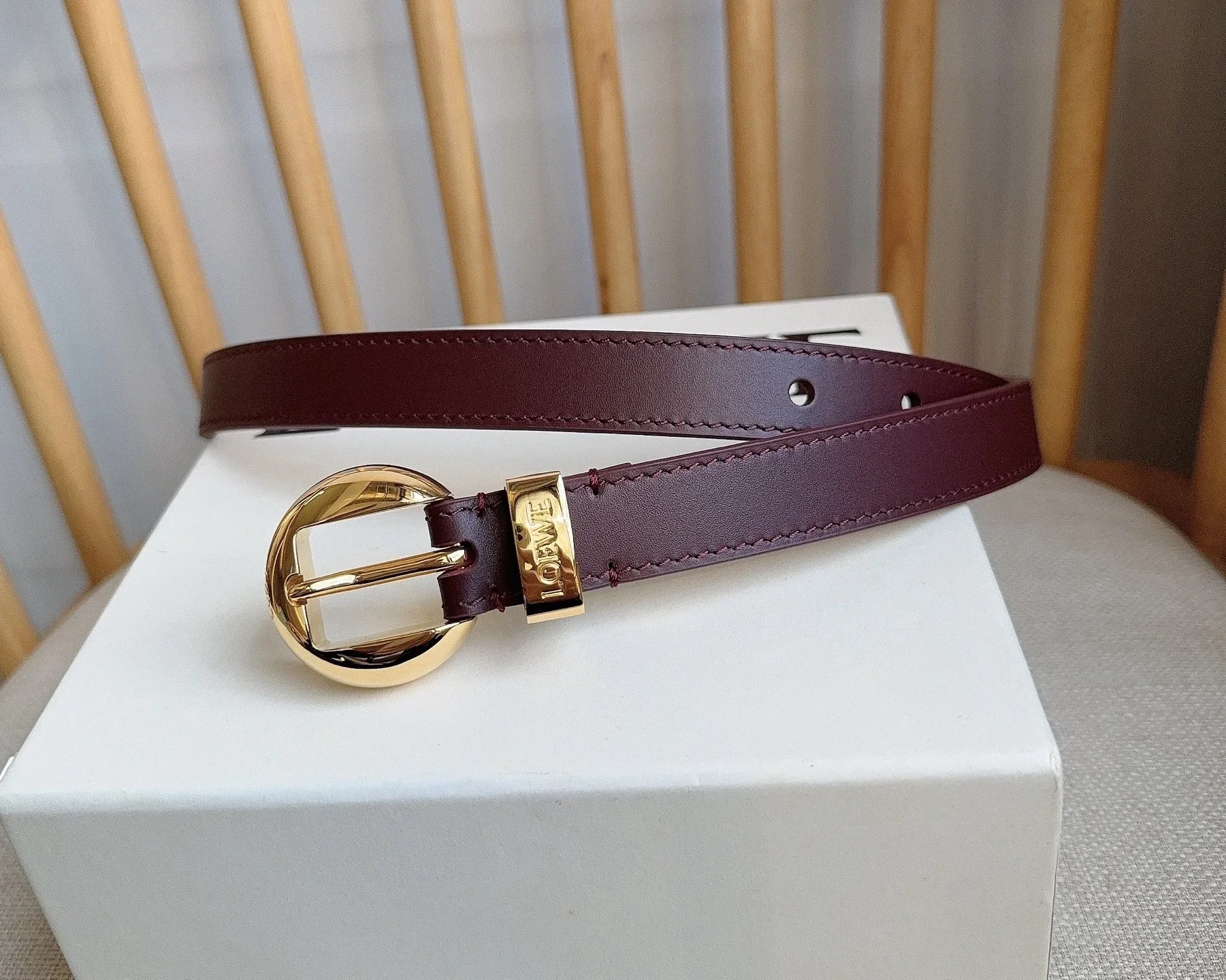 Alternative view of LOEWE Belts Smooth Calfskin 2.0cm Width 160202607050482