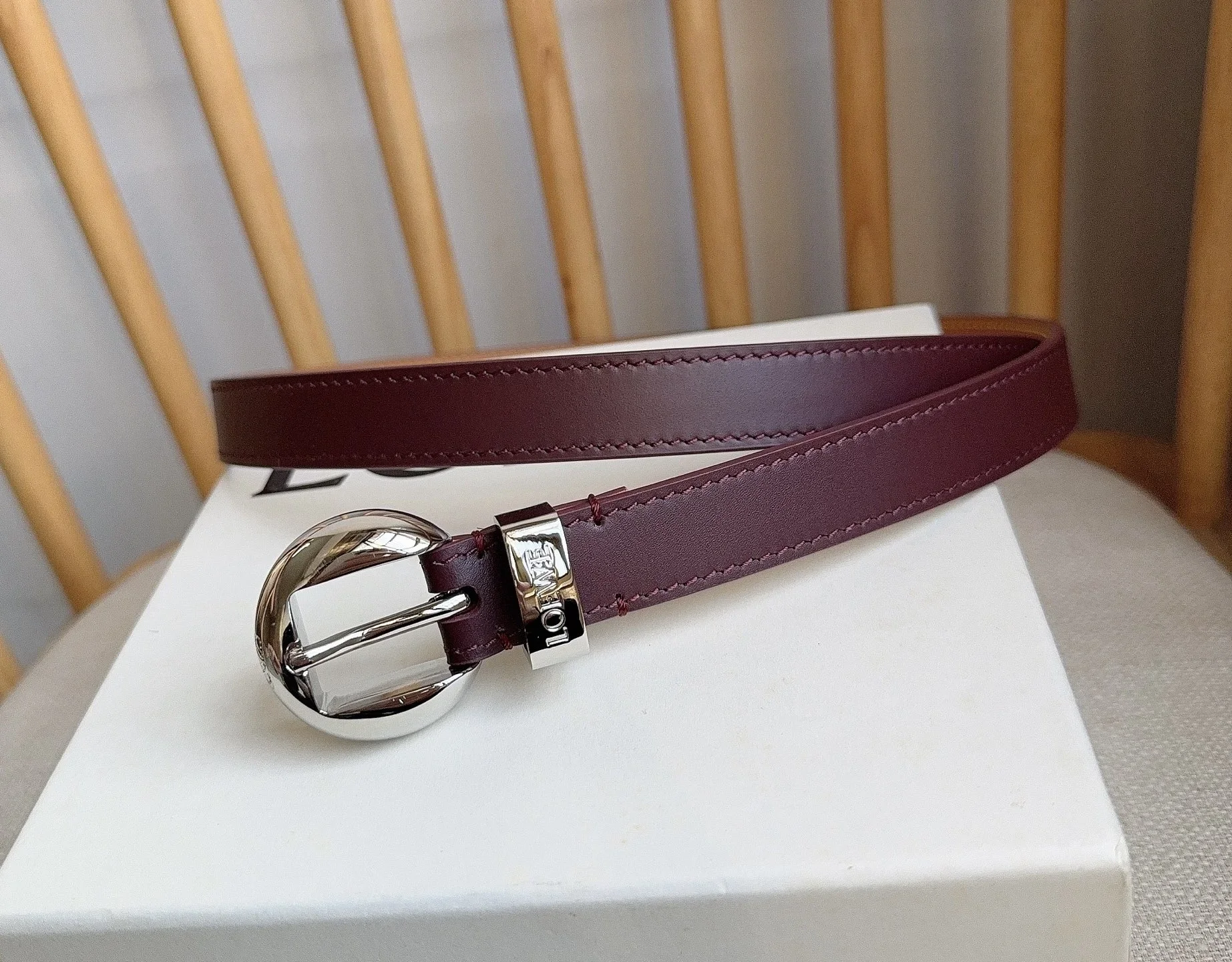 Alternative view of LOEWE Belts Smooth Calfskin 2.0cm Width 160202607050483