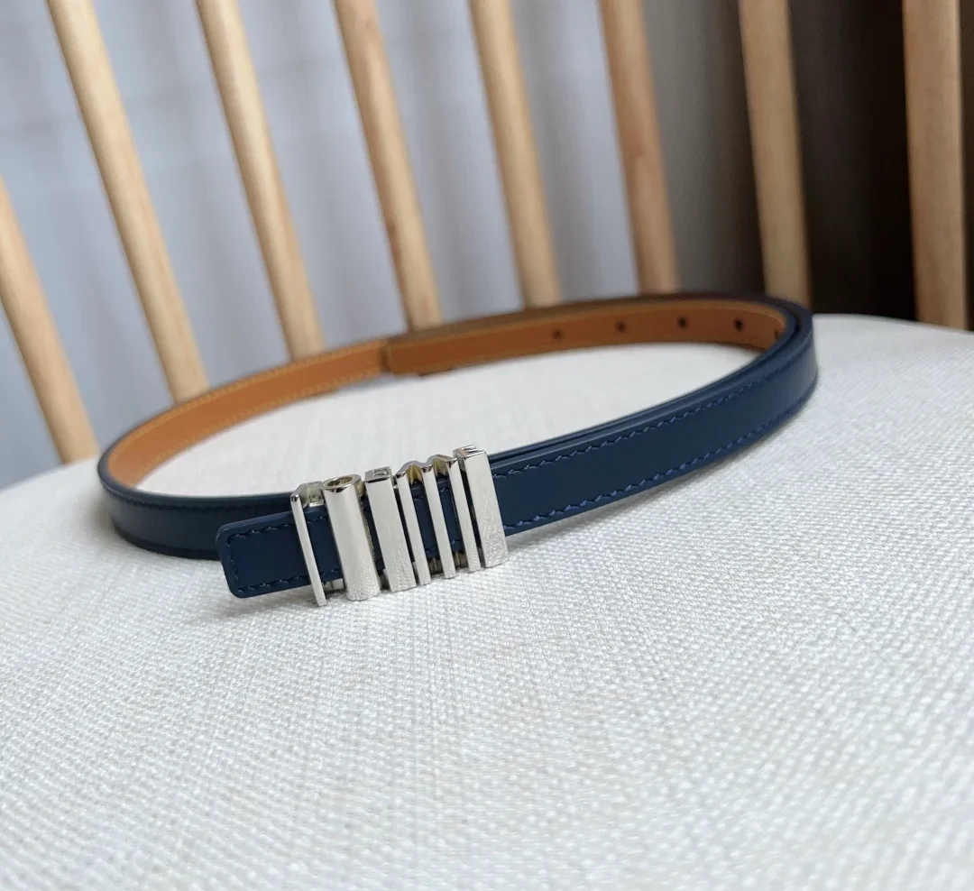 LOEWE Belts Smooth Calfskin Leather 1.5cm Width 160202607050489