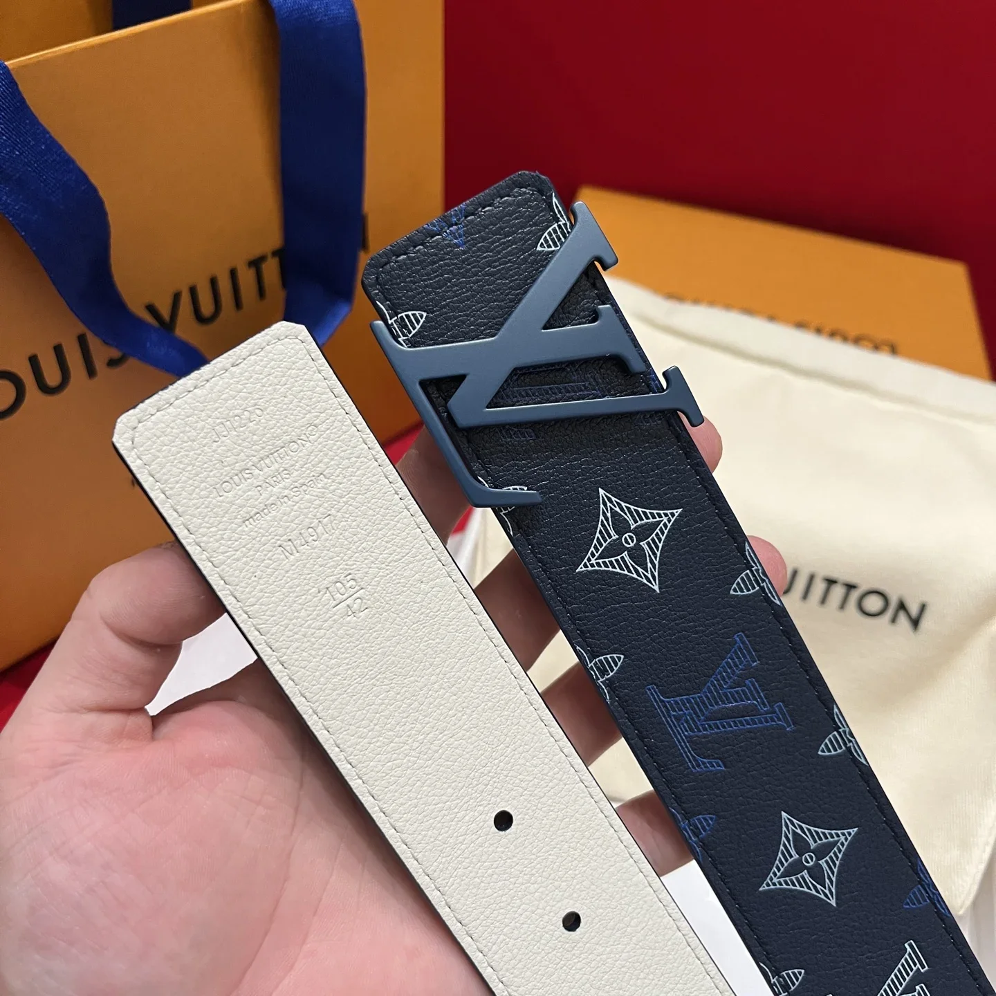 LV Belts Calf Leather 4cm Width 280202607050634