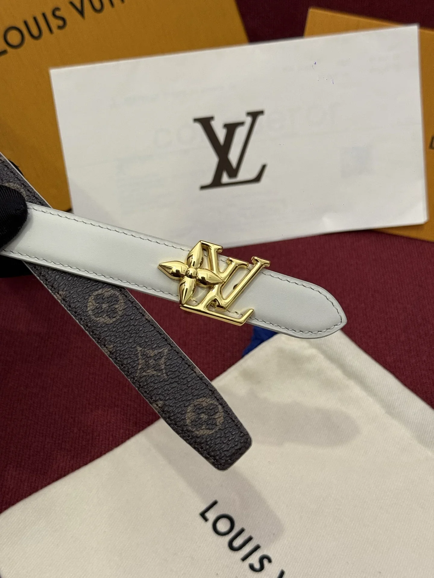 Alternative view of LV Belts Calf Leather Canvas 160202607050641