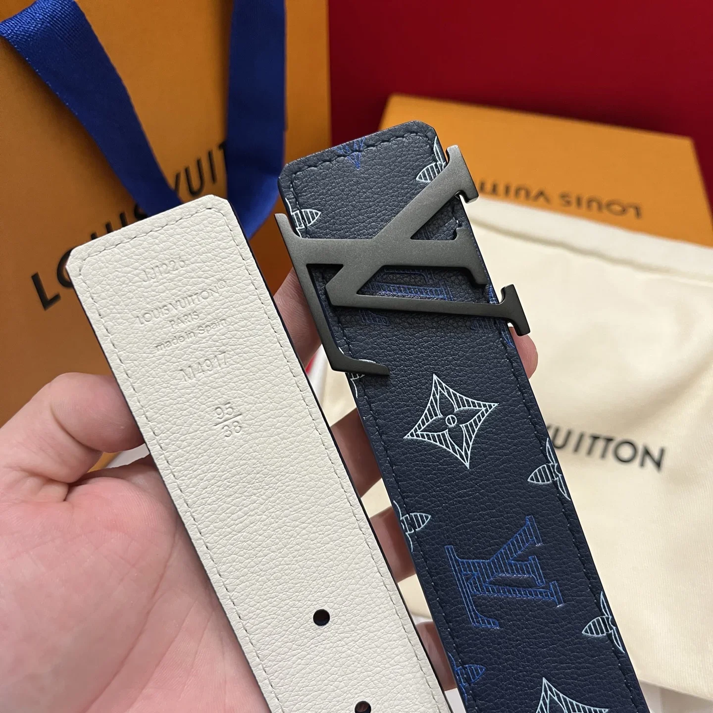 LV Belts Calfskin Leather 4cm Width 280202607050605