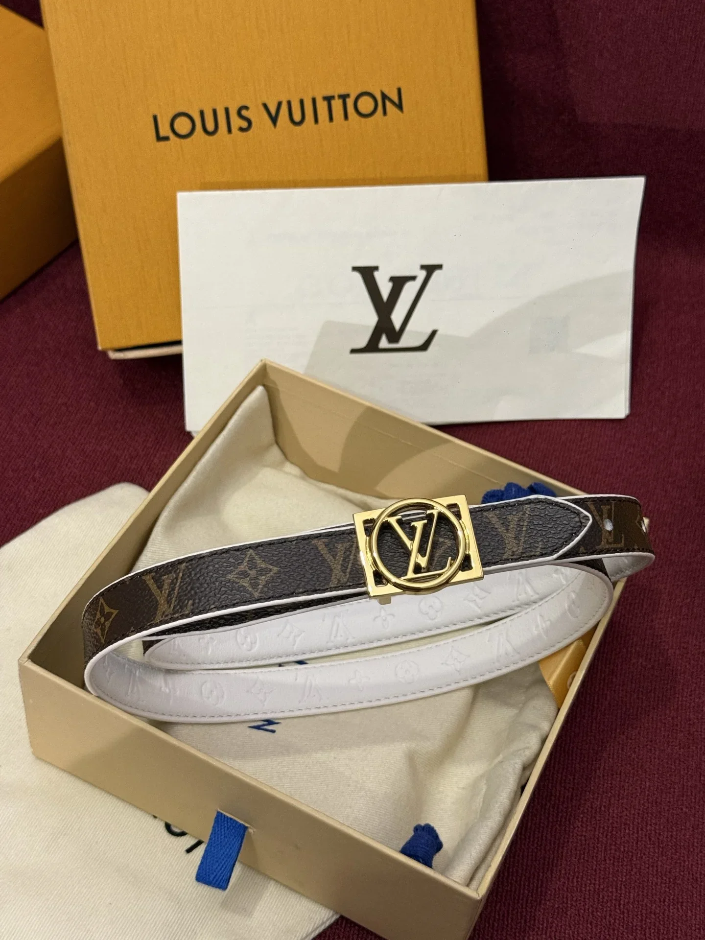 Alternative view of LV Belts Canvas & Calfskin Leather 160202607050642