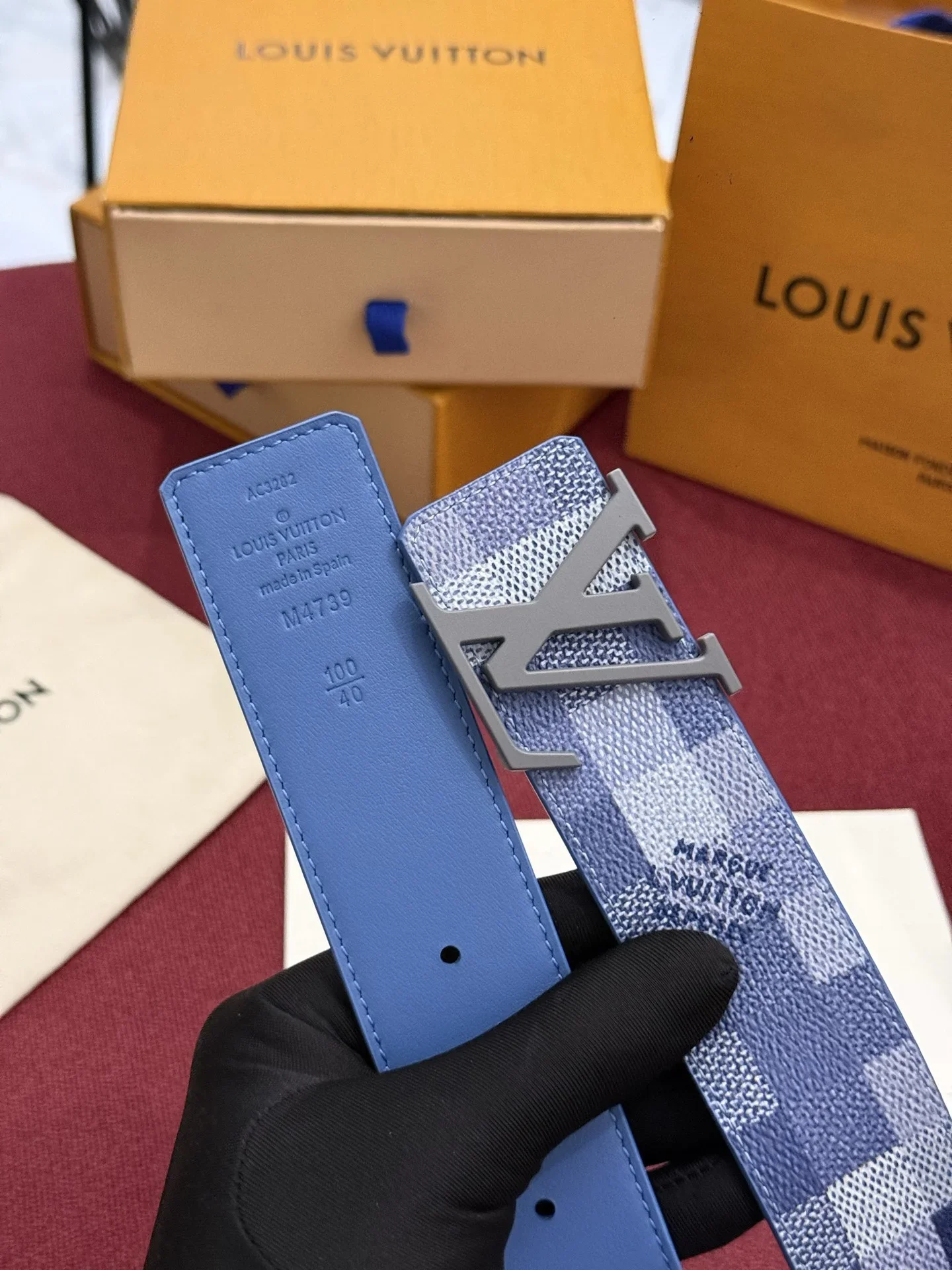 Alternative view of LV Belts Canvas Leather 160202607050520