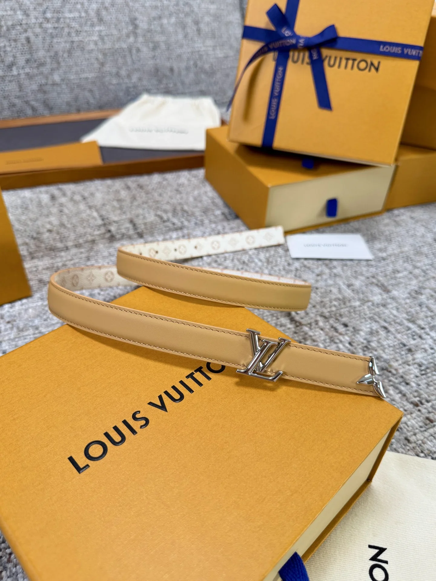 LV Belts Canvas Leather 2.0cm Width 160202607050815 - Image 5