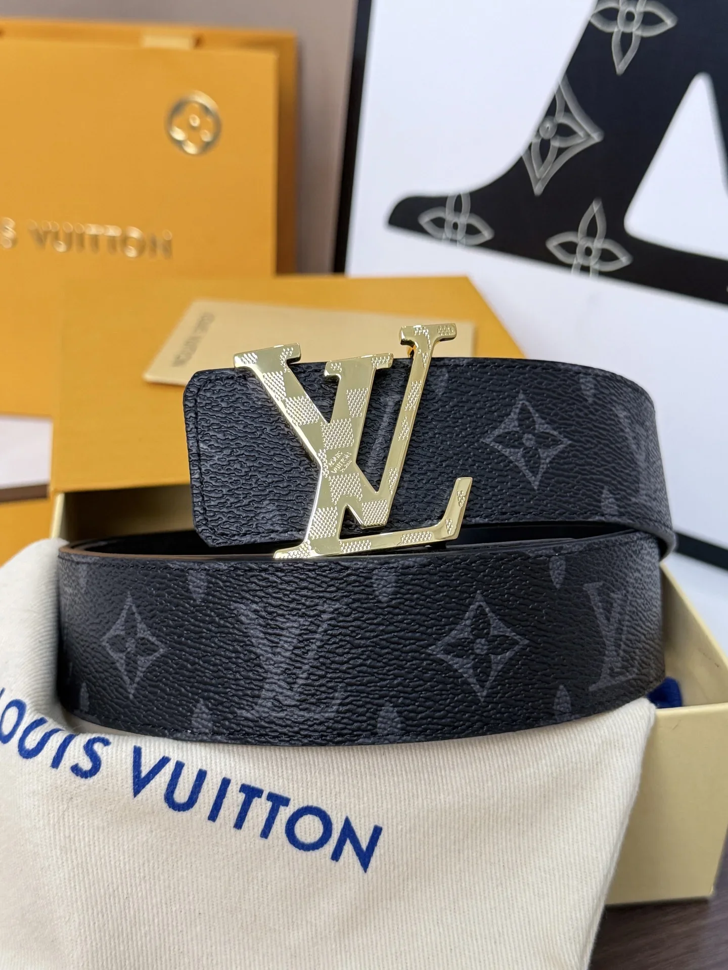 LV Belts Canvas Leather 40mm Width 160202607050810