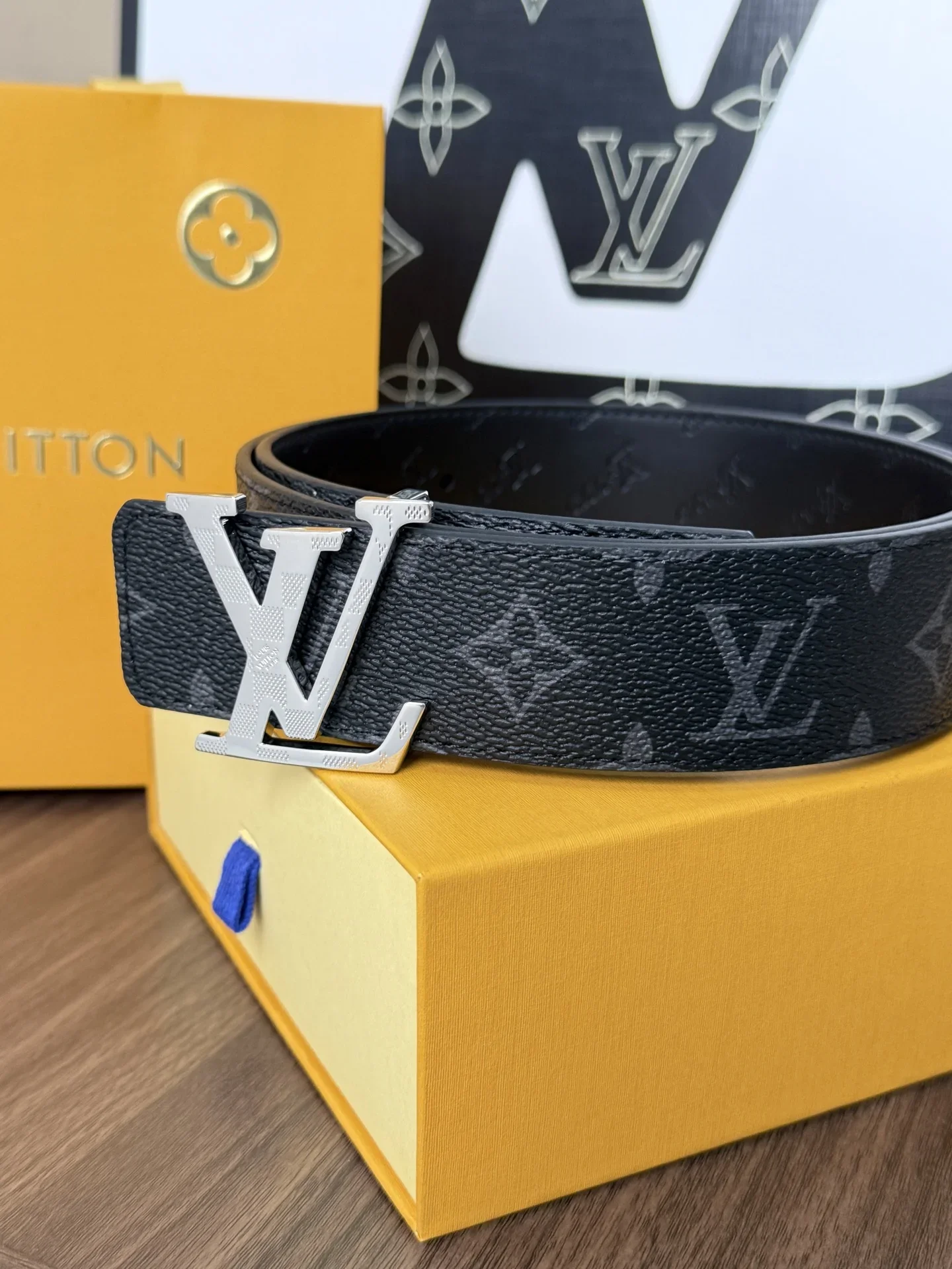LV Belts Canvas Leather 40mm Width 160202607050813 - Image 3