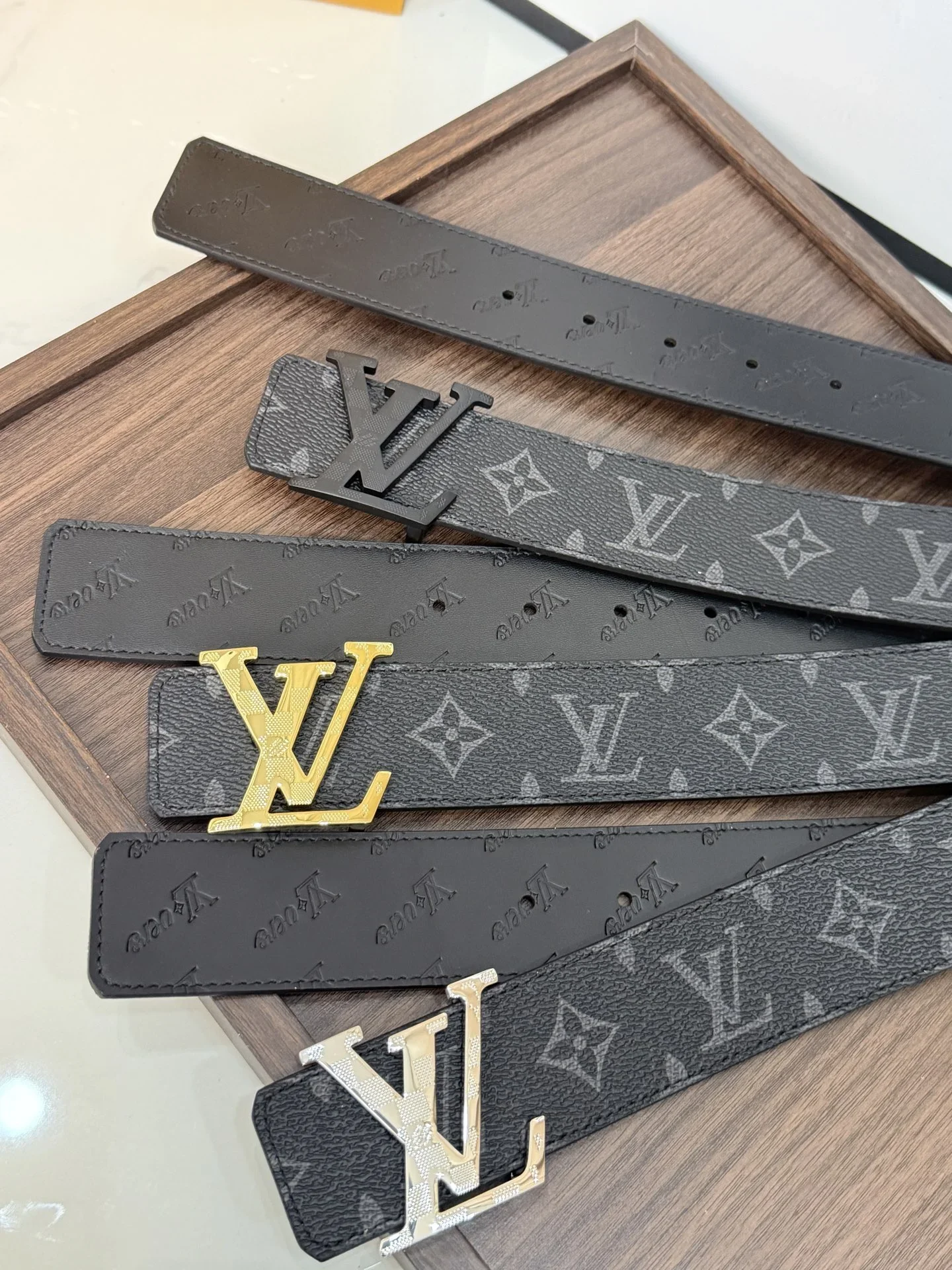 LV Belts Canvas Leather 40mm Width 160202607050813 - Image 9