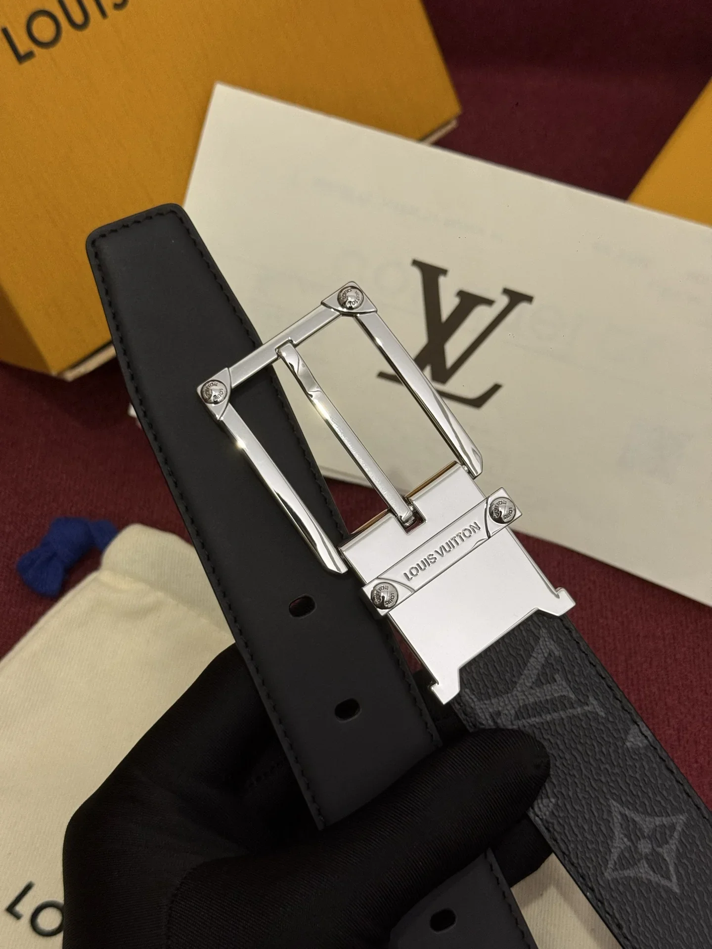 LV Belts Coated Canvas & Leather 170202607050812 - Image 2