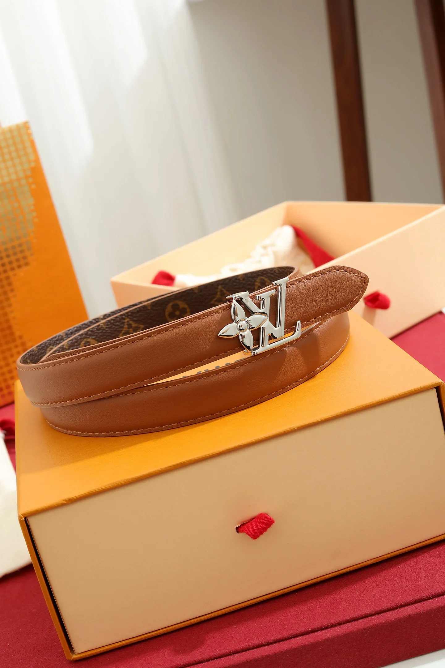 Alternative view of LV Belts Cowhide Leather, Canvas 180202607050629