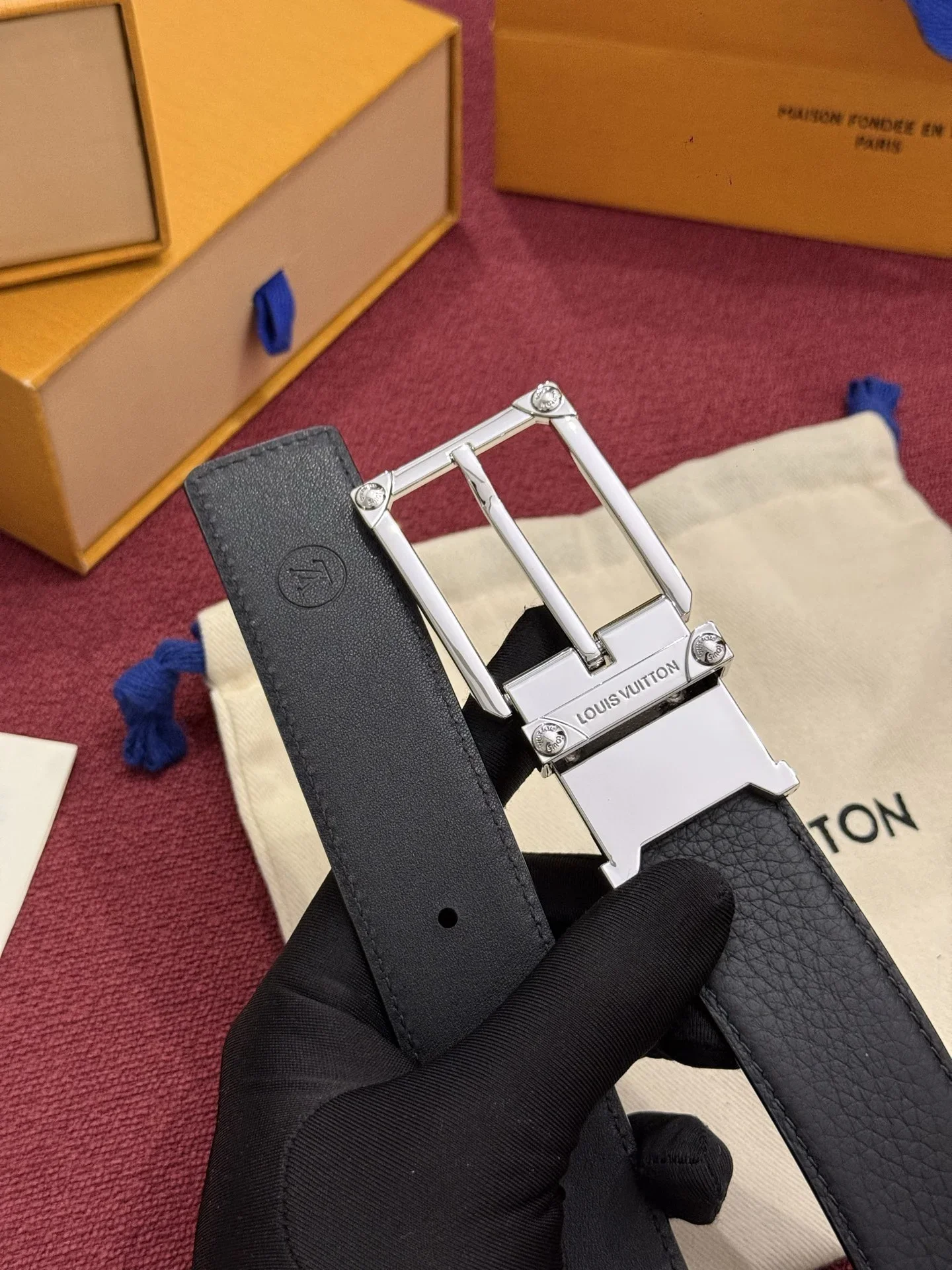 Alternative view of LV Belts Leather 170202607050590