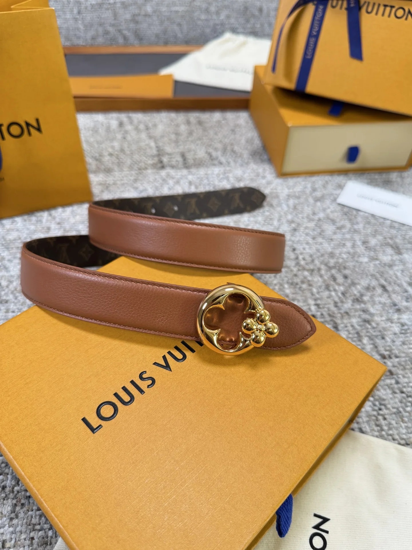 LV Belts Leather 3.0cm Width 160202607050626