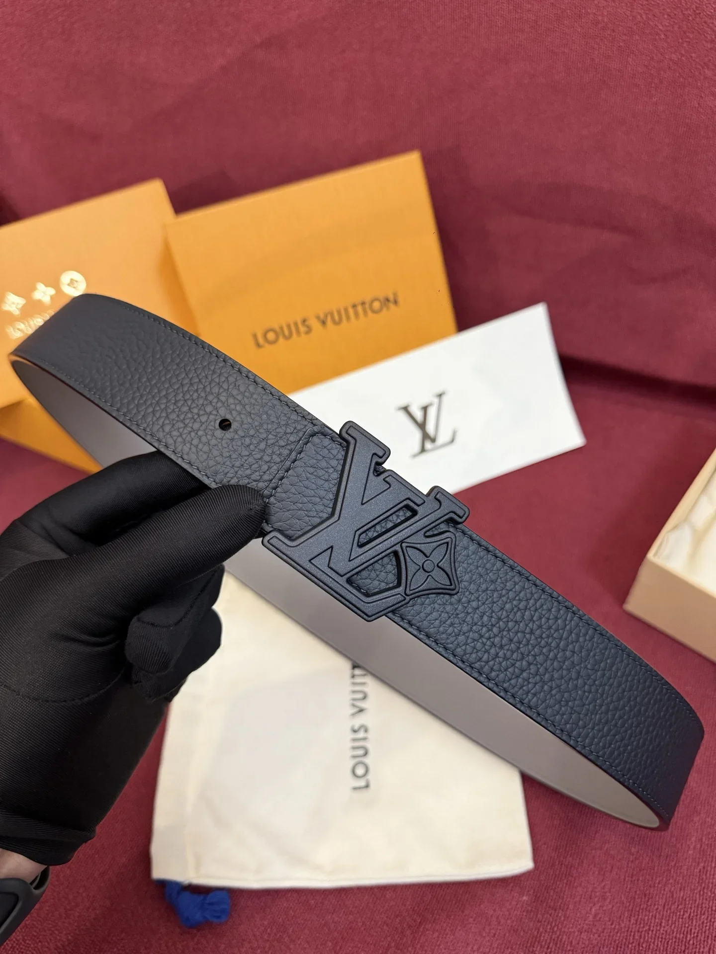 Alternative view of LV Belts Leather (Black) 160202607050659