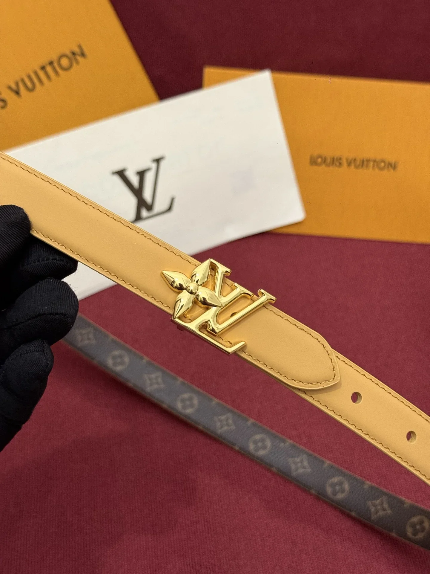 LV Belts Leather Canvas 160202607050630