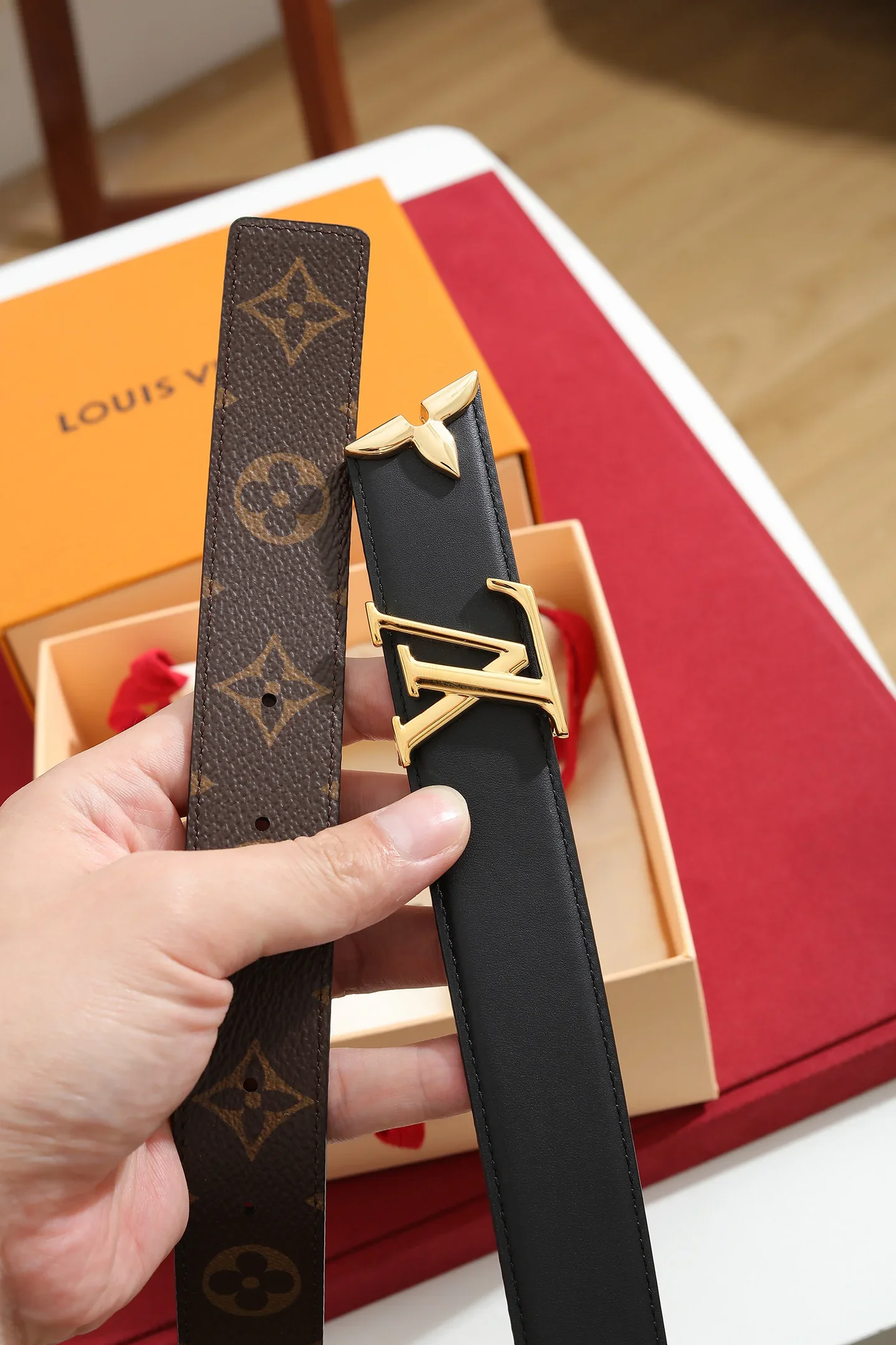 Alternative view of LV Belts Leather Canvas 160202607050648