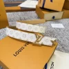 LV Belts Monogram Canvas 3.0cm Width 160202607050818