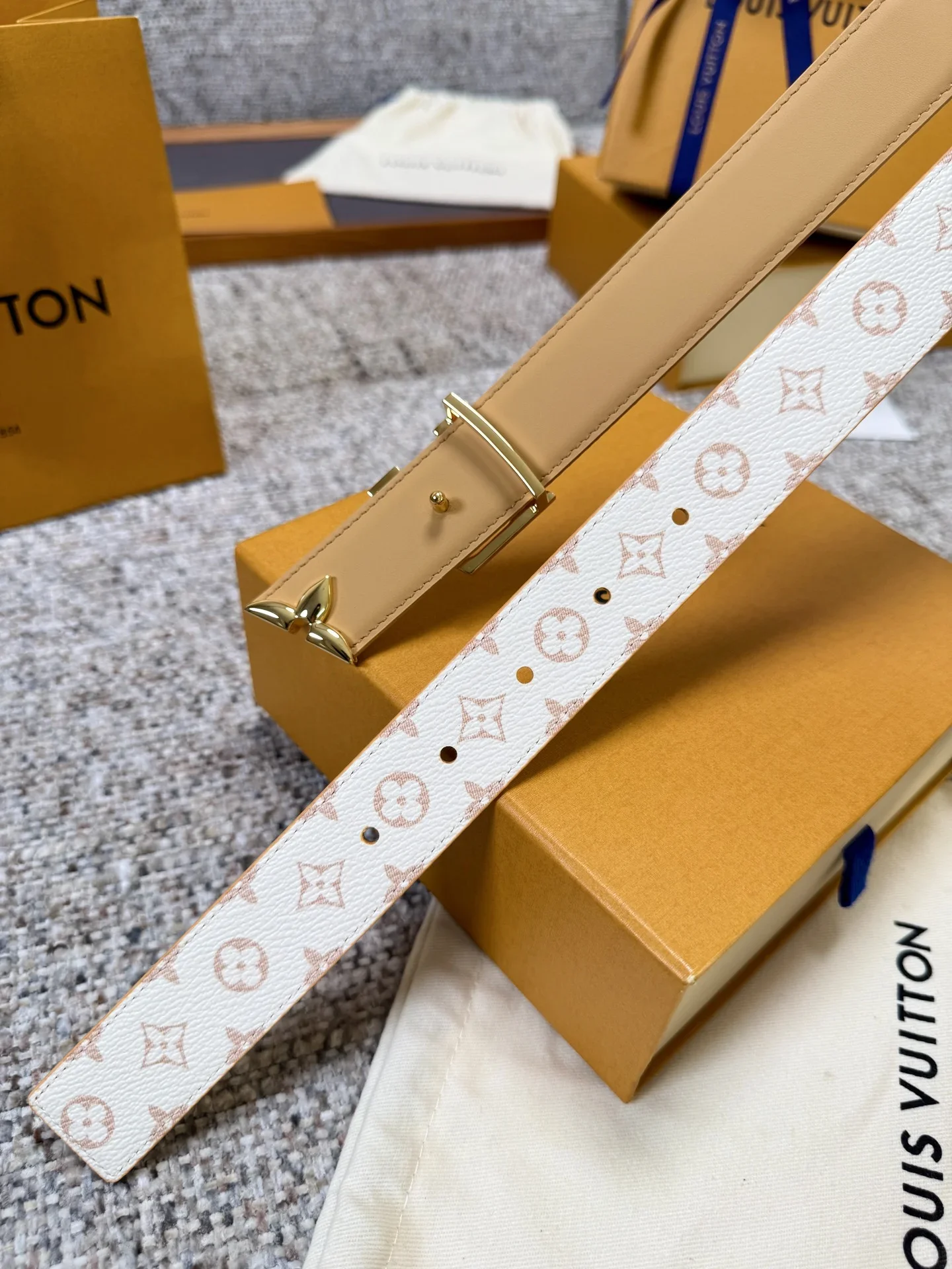 LV Belts Monogram Canvas 3.0cm Width 160202607050818 - Image 6