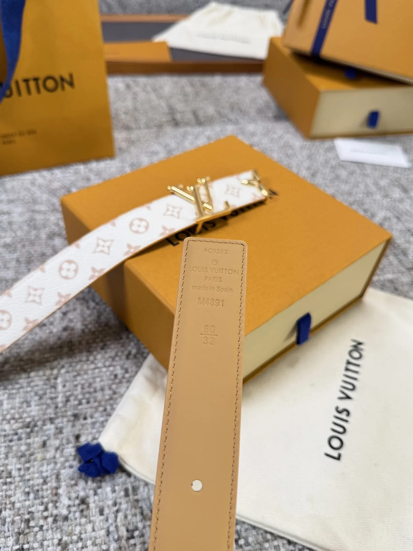LV Belts Monogram Canvas 3.0cm Width 160202607050818 - Image 7