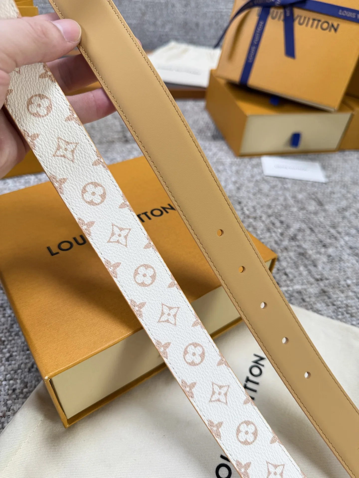 LV Belts Monogram Canvas 3.0cm Width 160202607050818 - Image 8