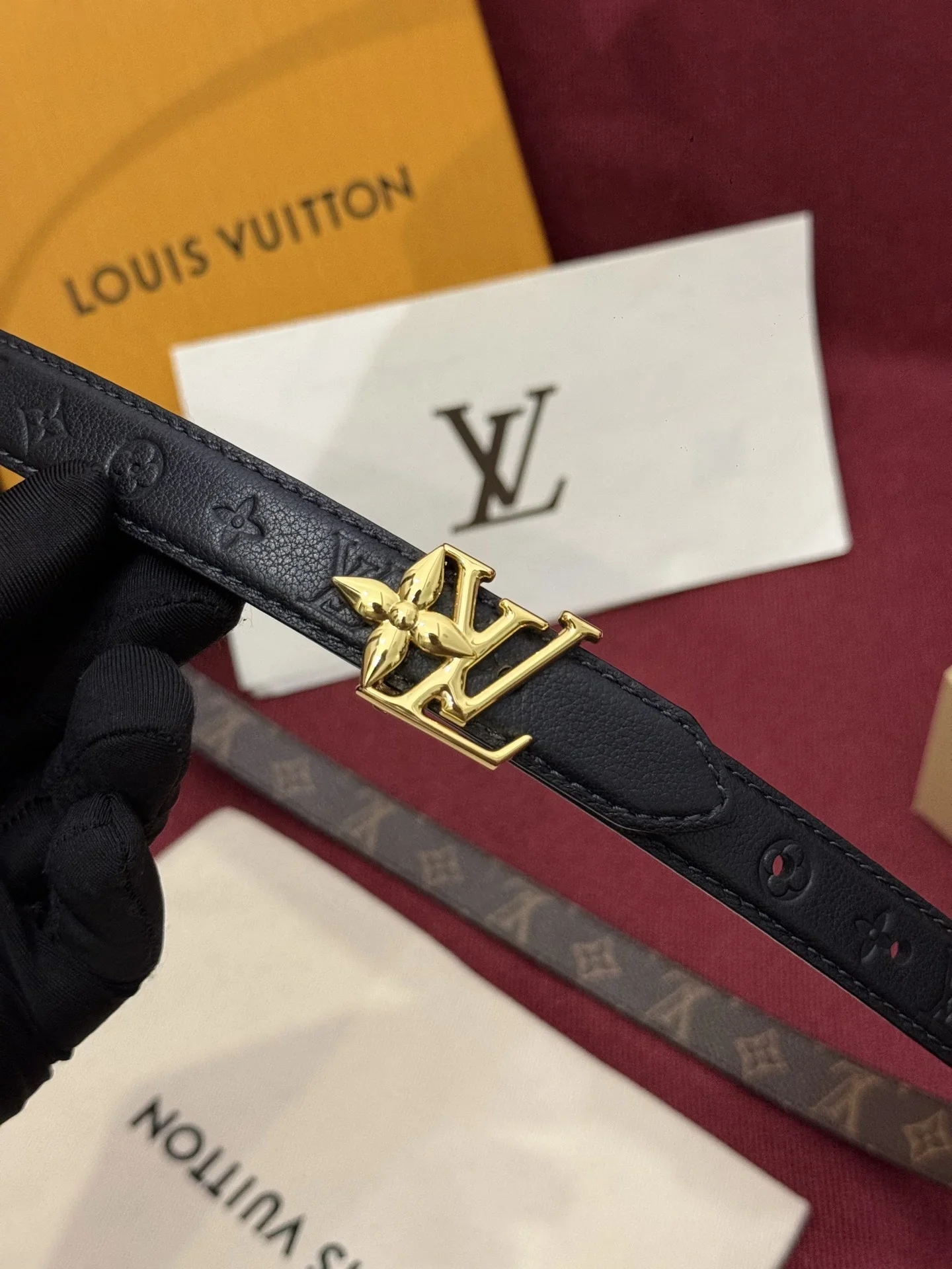 LV Belts Monogram Canvas & Empreinte Calf Leather 160202607050569