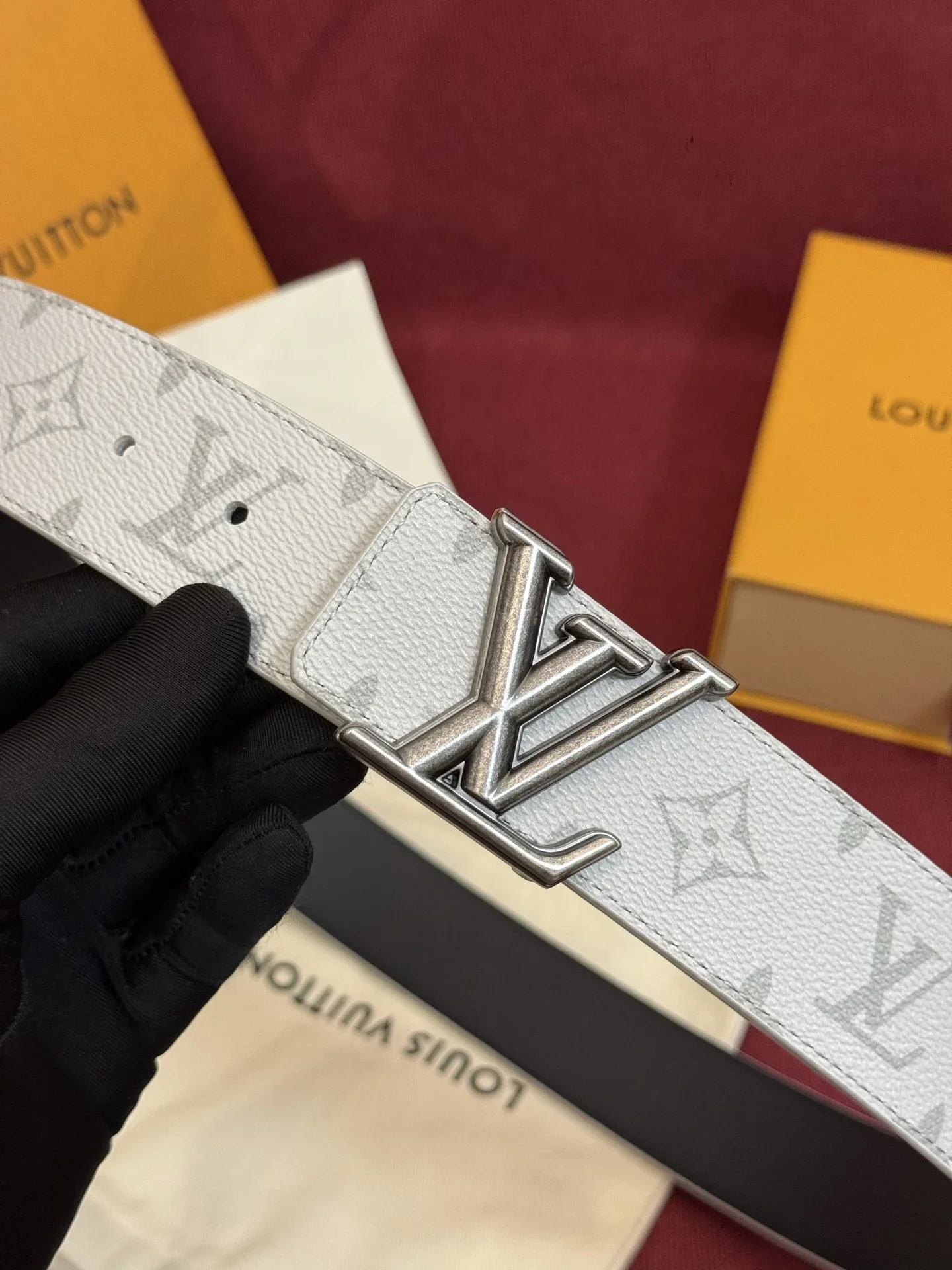 LV Belts Monogram Canvas, Leather 160202607050546
