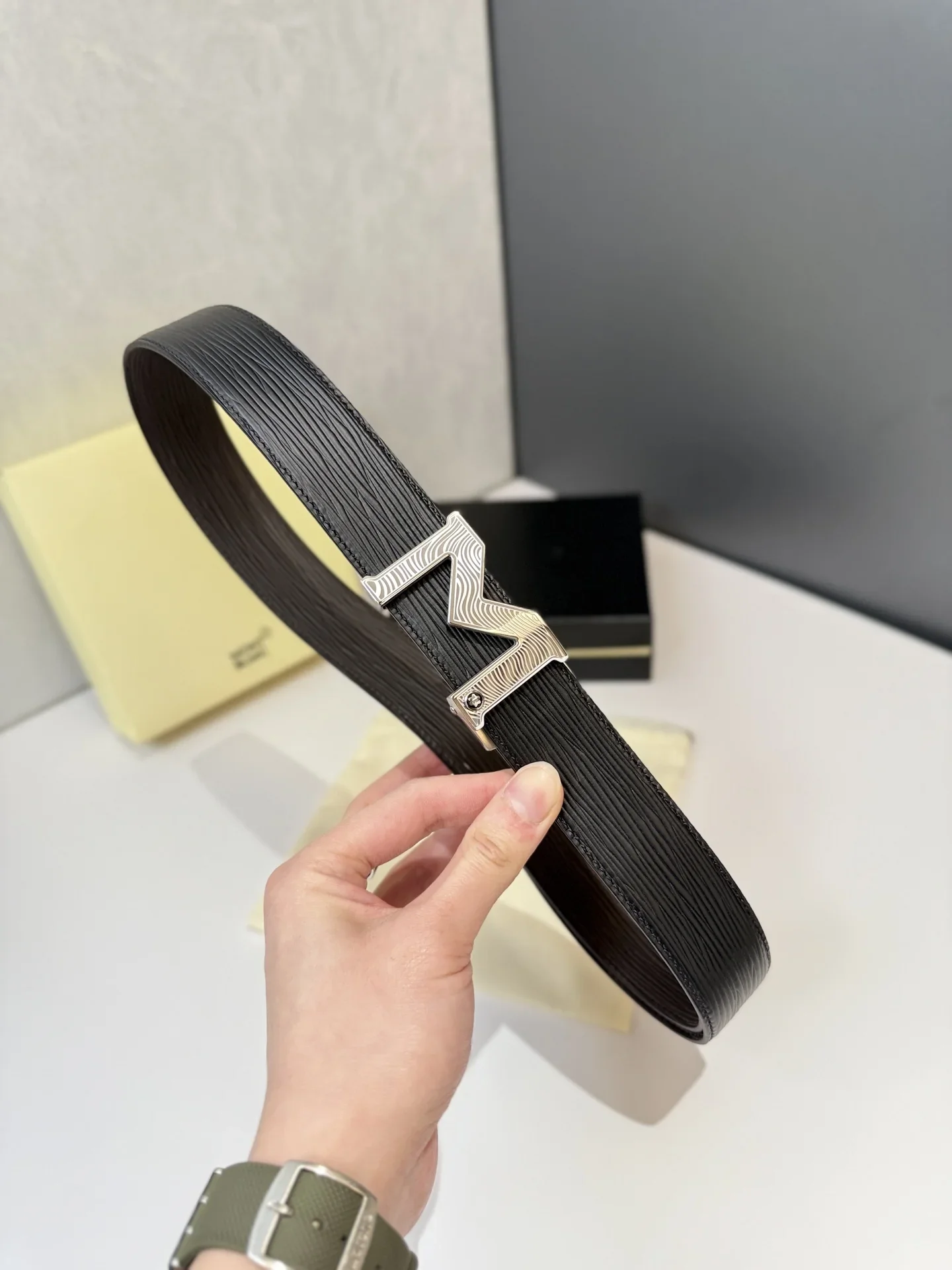 MONTBLANC Belts Epi Leather (Black) 170202607050706