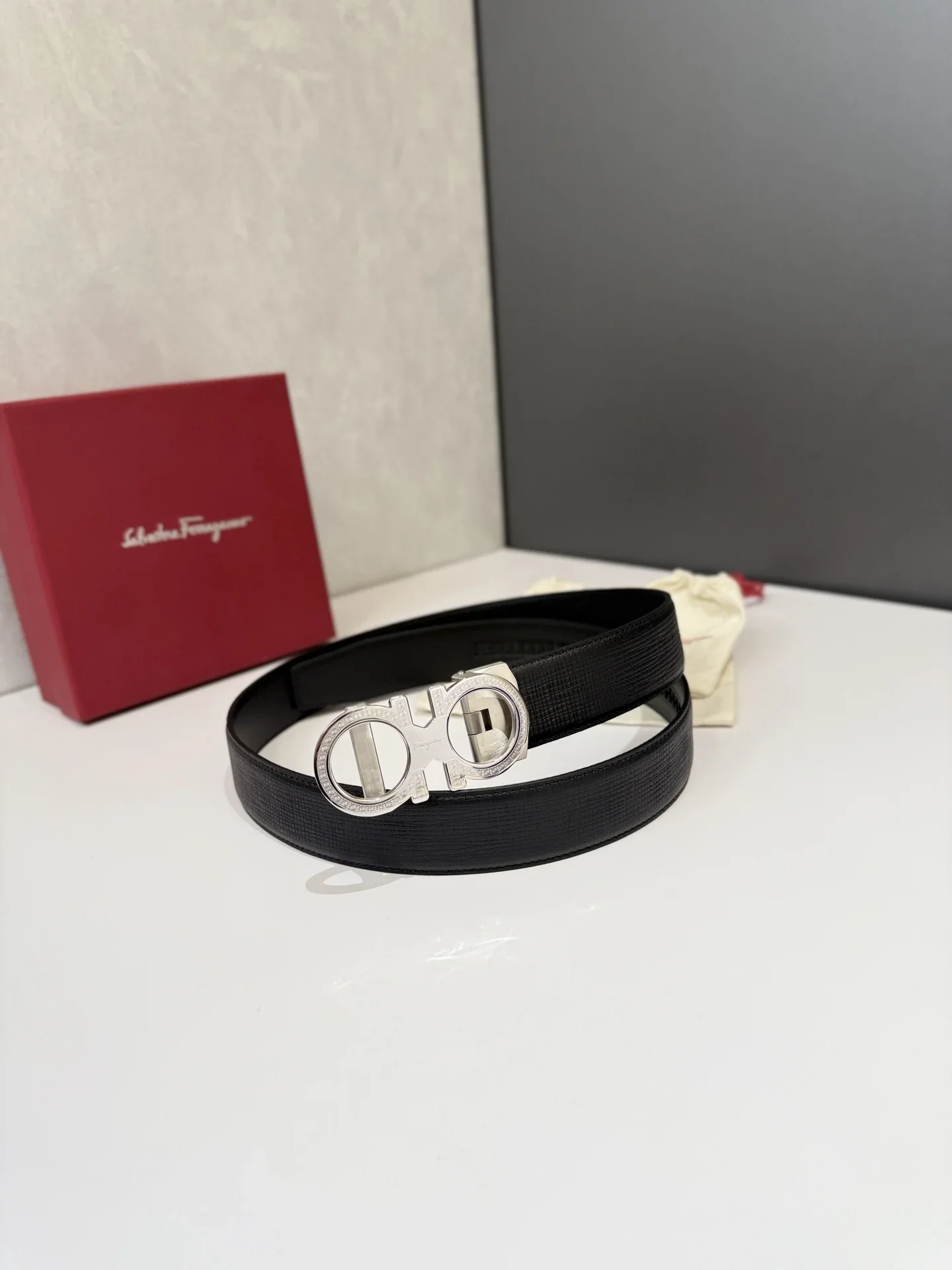 MONTBLANC Belts Saffiano Leather (Black) 170202607050708 - Image 5