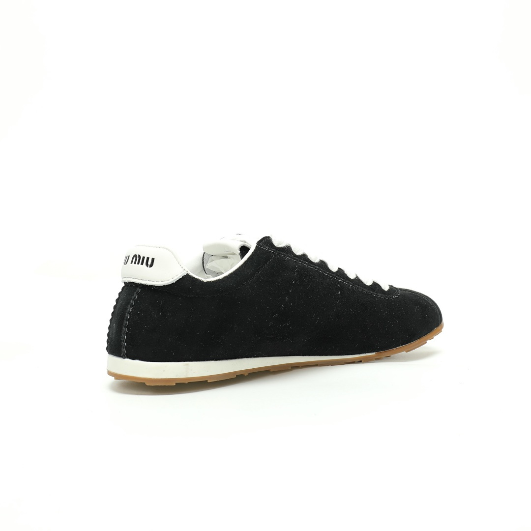 Miu Miu Plume Nappa Leather Sneakers 5E114E_054_F0009_F_005 - Image 2